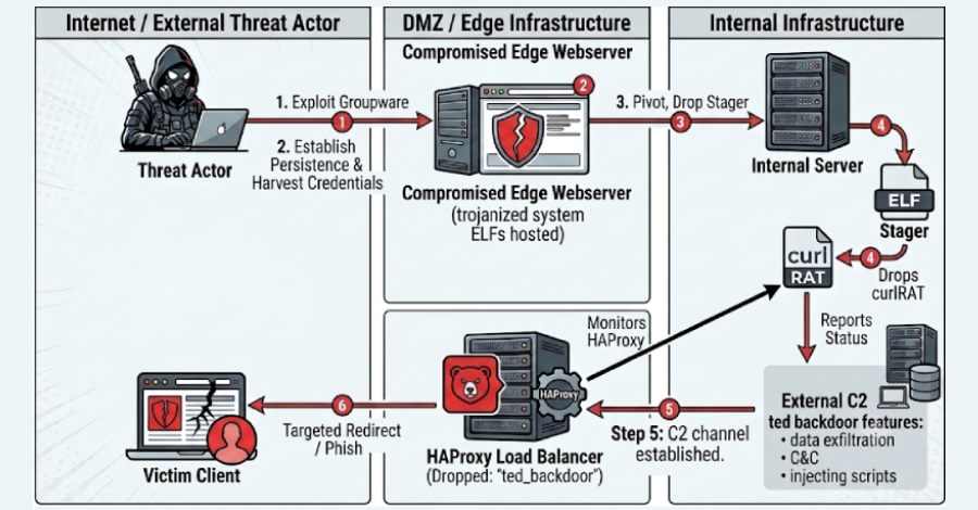 New Ted Backdoor Hides Inside Victims’ Own HAProxy Builds to Intercept Web Traffic
